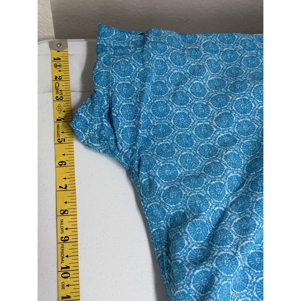 J McLaughlin Swim Trunks Mens XL Blue‎ Geometric Mesh Lined Beach Board Shorts
